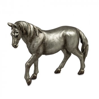 Pferd 18 cm Antik-Silber 772602 formano