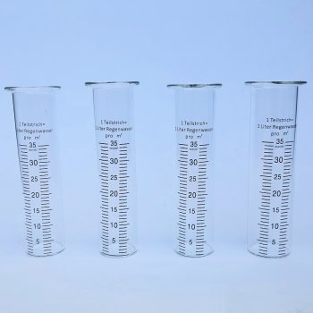 Regenmesser 4 x 15 cm Ersatzglas B-Ware Skala 556660 formano