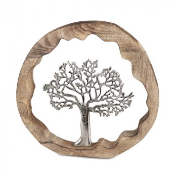 Ring mit Lebensbaum 40 cm im Mango-Holz 509895 formano
