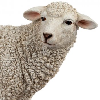 Preview: Kopf vom Schaf stehend 42 cm handbemalt 732576 Ostern formano