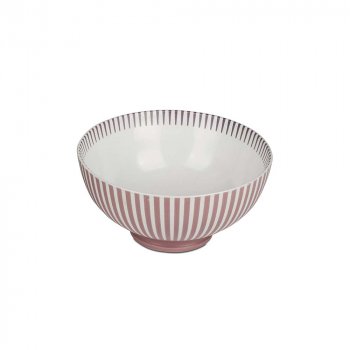 Schale 12 cm Stripes rosa Porzellan 779793 formano