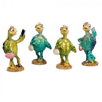Schildkröte 14 cm Henriette glänzend handbemalt 711472 formano