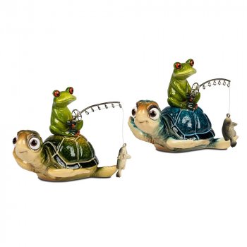Schildkröte Harry blau grün + Freund 18 cm hellgrün 711502 formano