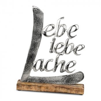 Schriftzug Lebe - Liebe - Lache 32 cm aus Mango-Holz 510129 formano