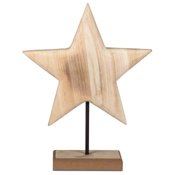 Deko-Stern 37 cm aus Holz Metall 544346 formano