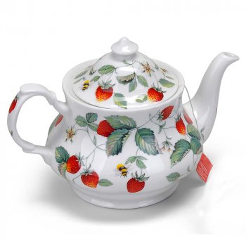 Teekanne 900 ml Erdbeeren Alpine Strawberry Porzellan 965301 Roy Kirkam