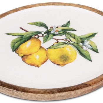 Preview: Detailansicht Teller rund 20 cm Mango-Holz 618733 formano