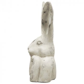 Preview: Seitenansicht Hasenbüste Valo 35 cm steinfarben 260306 Exner