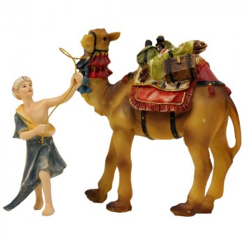 Kamel mit Treiber Zubehör für Krippenfiguren