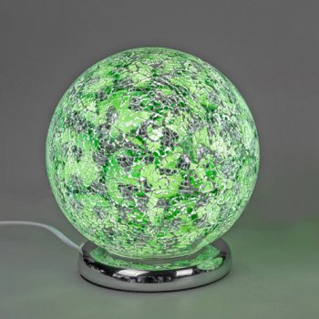 Touch Lampe Kugel 20 cm Mosaik grün 609946 formano