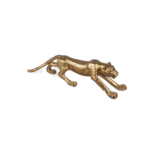Leopard Klassik-Gold Kunststein formano Geschenke Korber 