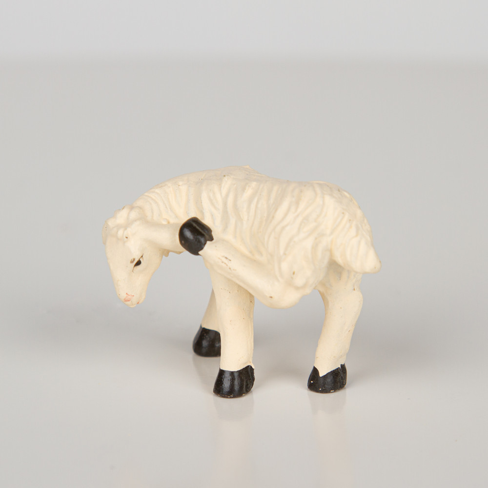 Schafe creme 7er Set H 2,5-3,8 cm Polyresin Zubehör Krippenfiguren 7-9cm T089-9 