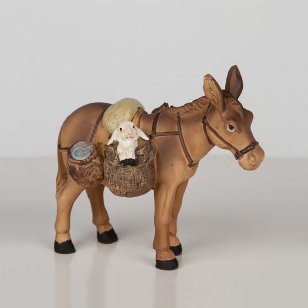 Esel mit Schaf 7,5 cm Krippenfigur K507-19 dekoprojekt
