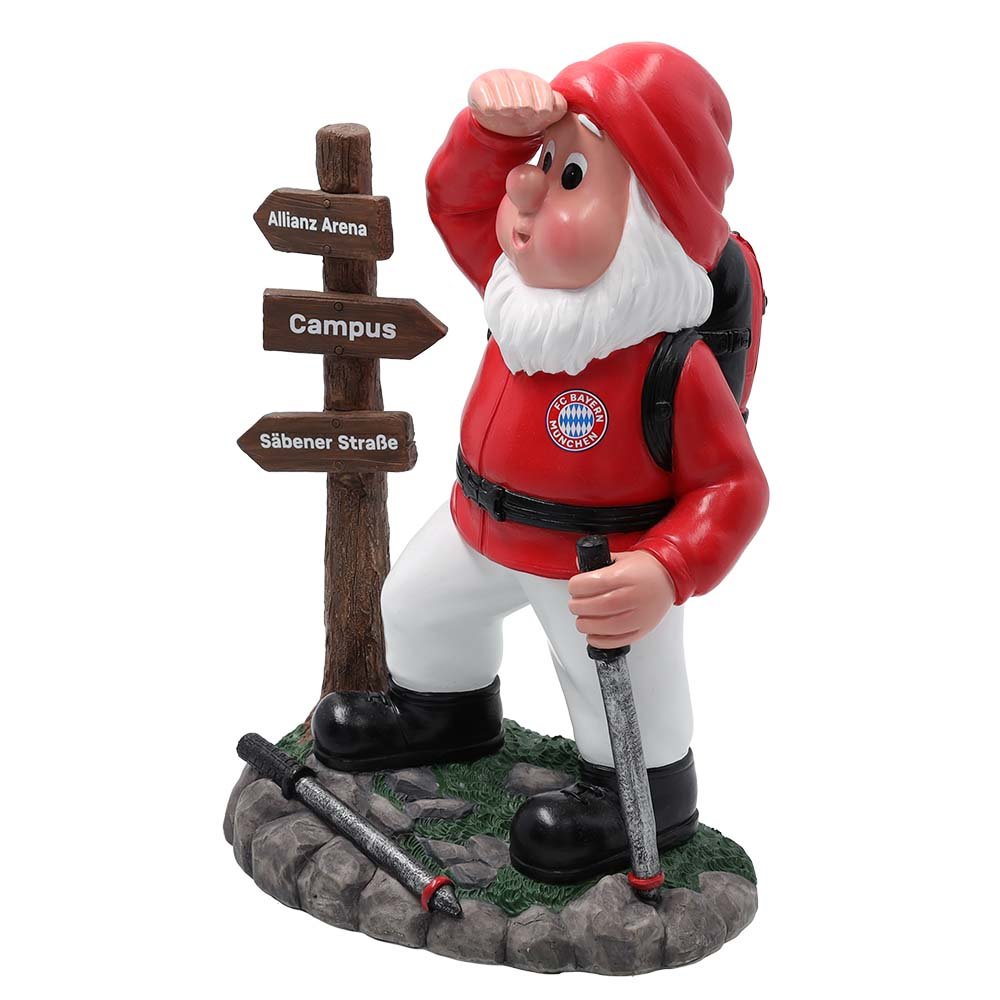 Detailansicht Gartenzwerg Bergsteiger 26 cm wetterfest 50514 FC Bayern München