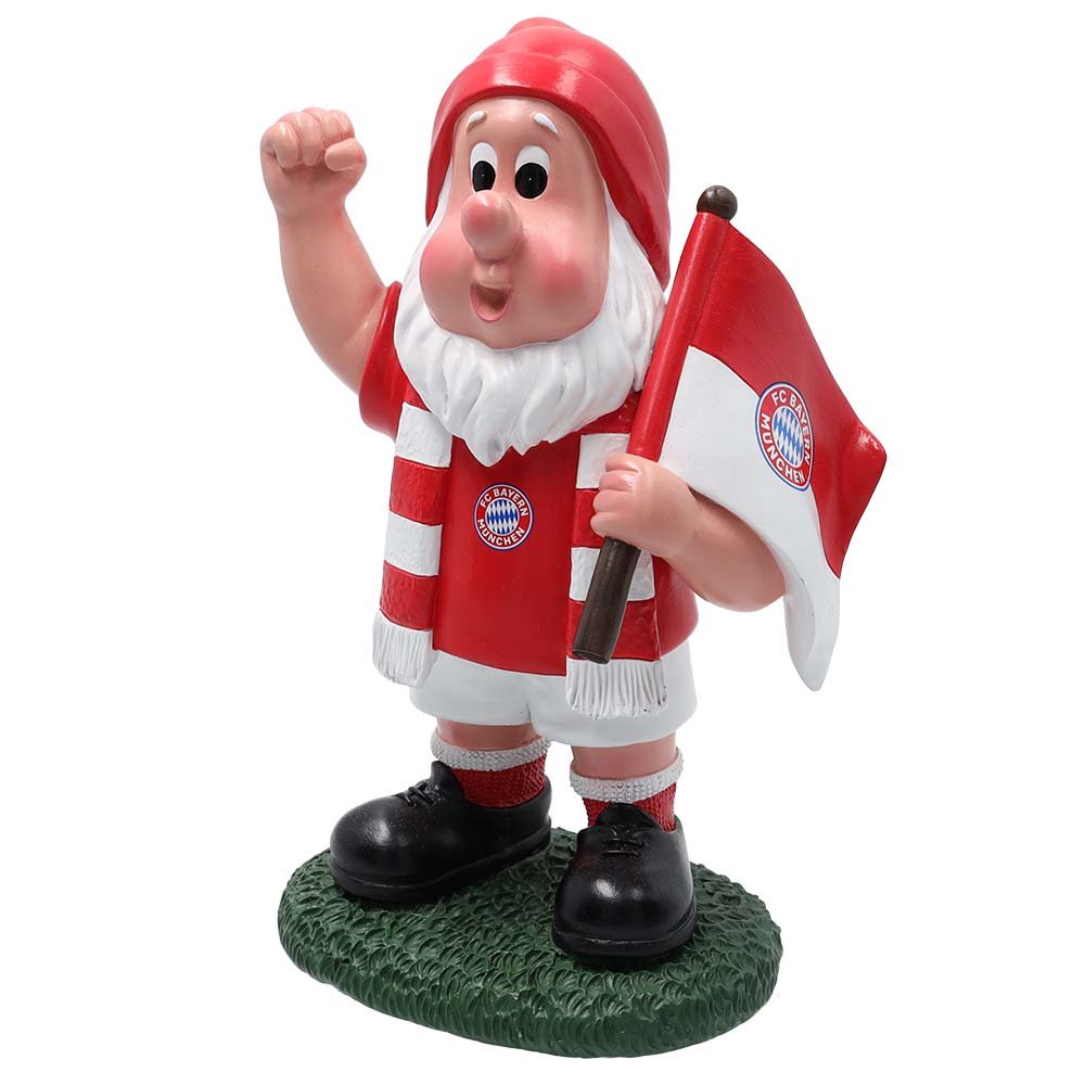 Detailansicht Gartenzwerg Fahne 26 cm wetterfest 50516 FC Bayern München