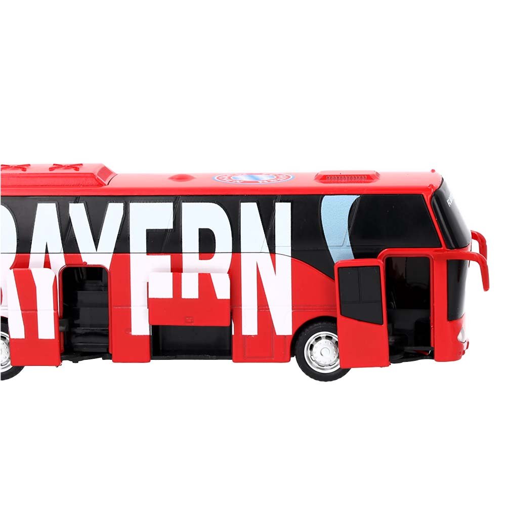 Kinder Spielzeugbus 20 cm rot mit offenen Türen 53314 FC Bayern München