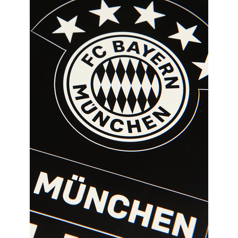 Leuchtaufkleber Logo mit 5 Sternen 28903 FC Bayern München