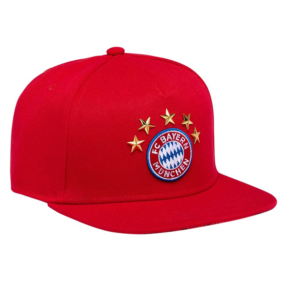 Seitenansicht Snapback Cap Allianz Arena rot 32581 FC Bayern München