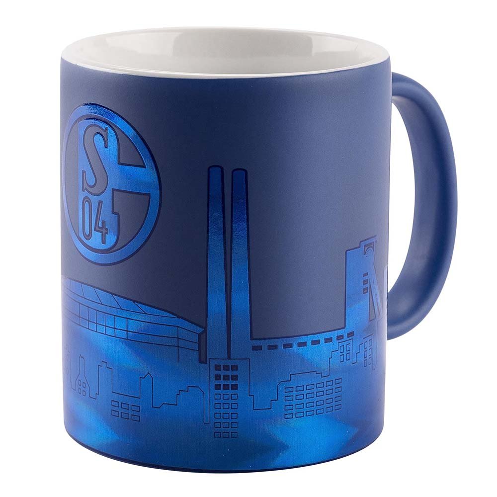 Tasse Skyline Ton in ton Keramik 11266 FC Schalke 04