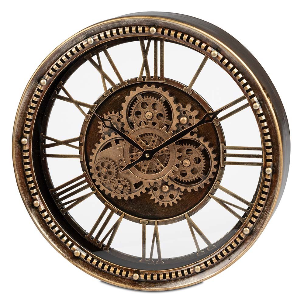 Antike Wanduhr 46 cm Metall 676337 formano