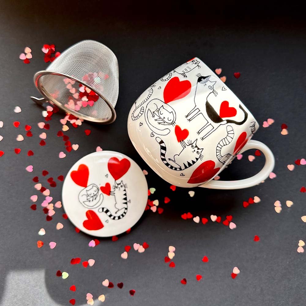 Becher Barrel 3tlg. Cat's World Porzellan Werbefoto 288318 DUO