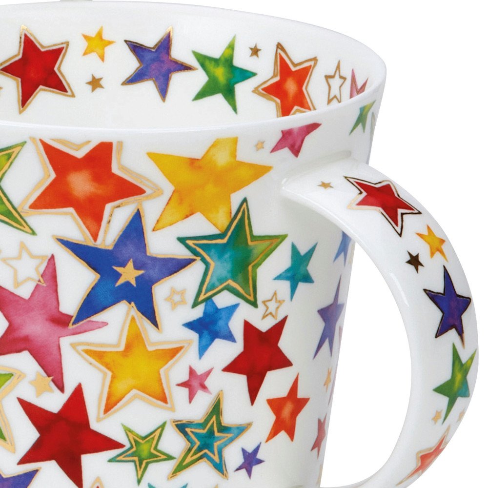 Kaffeebecher Cairngorm Sterne mit Geschenkkarton 291882 DUNOON Porzellan