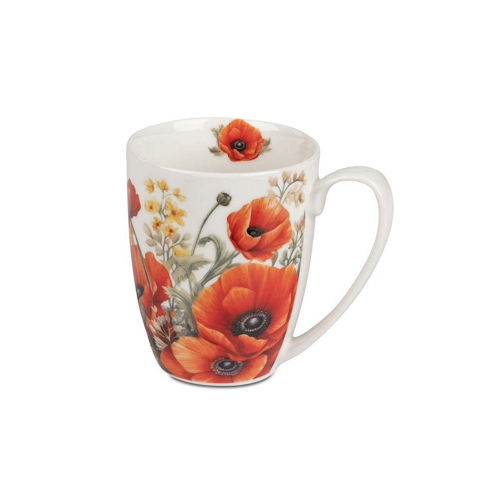 Kaffeebecher Classic Poppies 360 ml Porzellan 288417 DUO