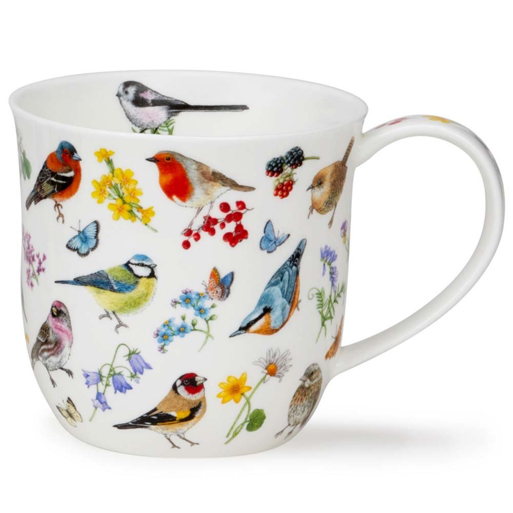 Dunoon Becher Cumbrae Bird Garden Vogelgarten Rotkehlchen 0,45l Porzellan 292063