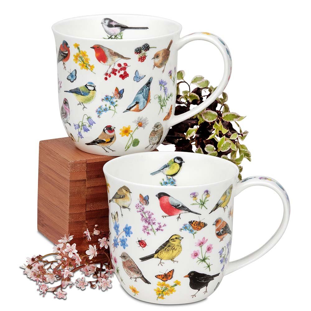 Becher Cumbrae Bird Garden Vogelgarten 0,45l Porzellan 292063 DUNOON