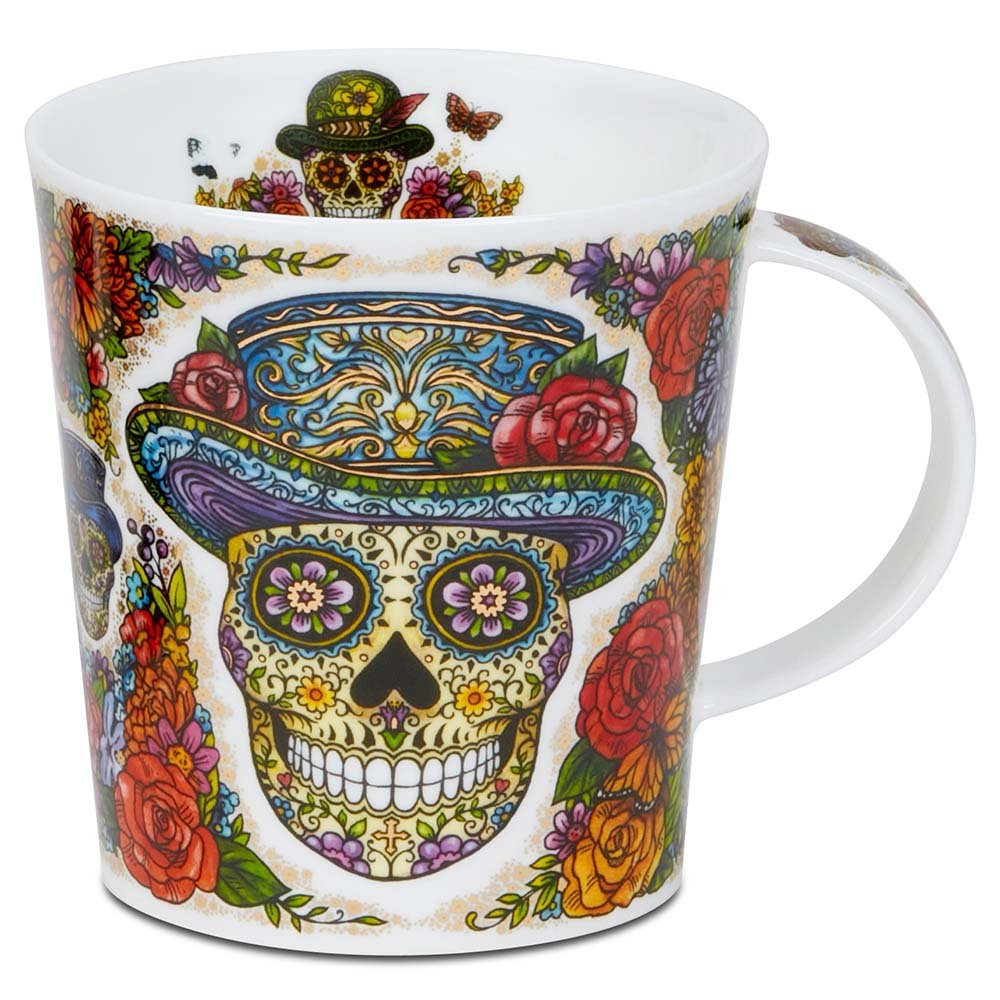 Becher LOMOND Dia de Muertos mit Hut DUNOON Porzellan 291721