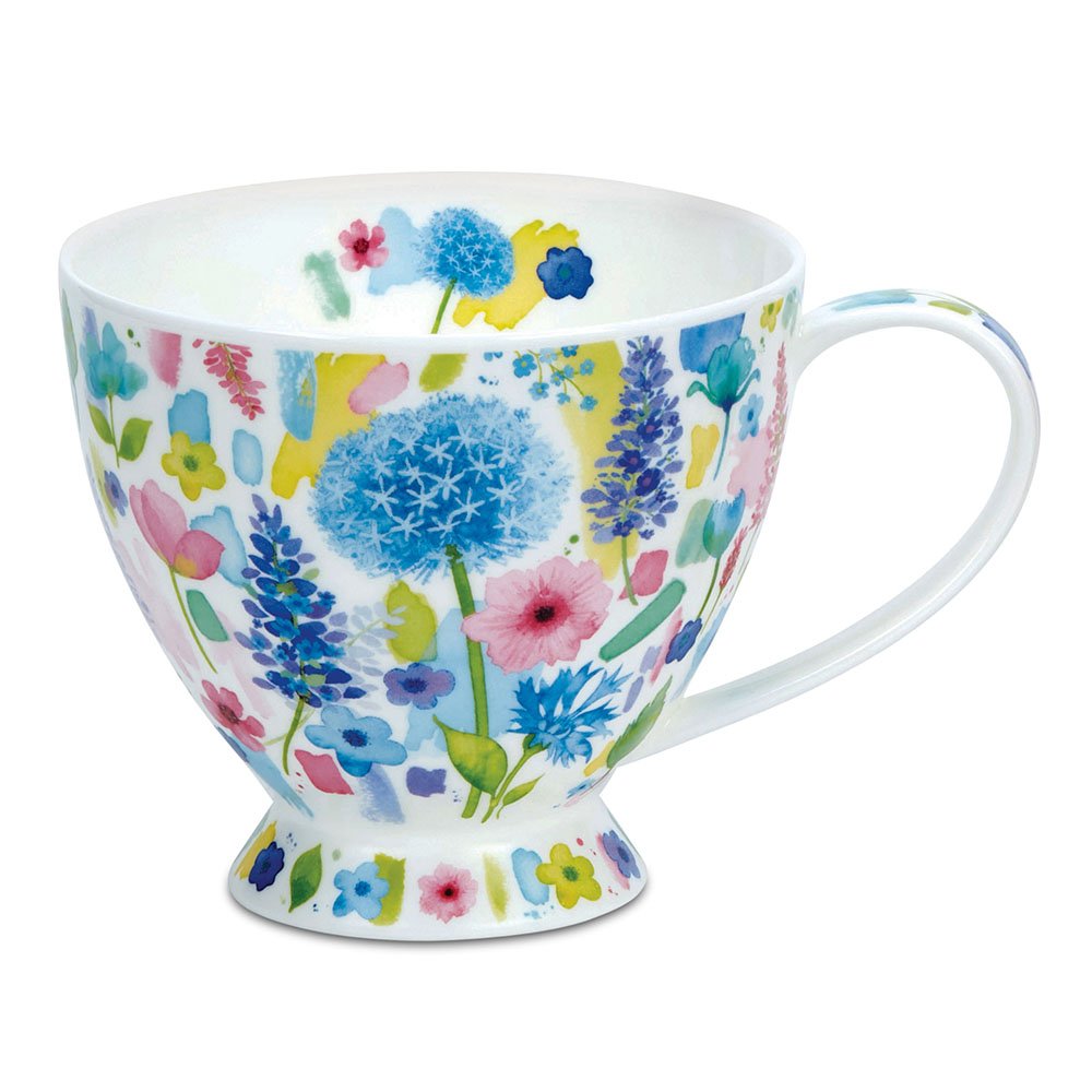 Becher Skye Floral Burst blau 0,45l Porzellan 291172 DUNOON