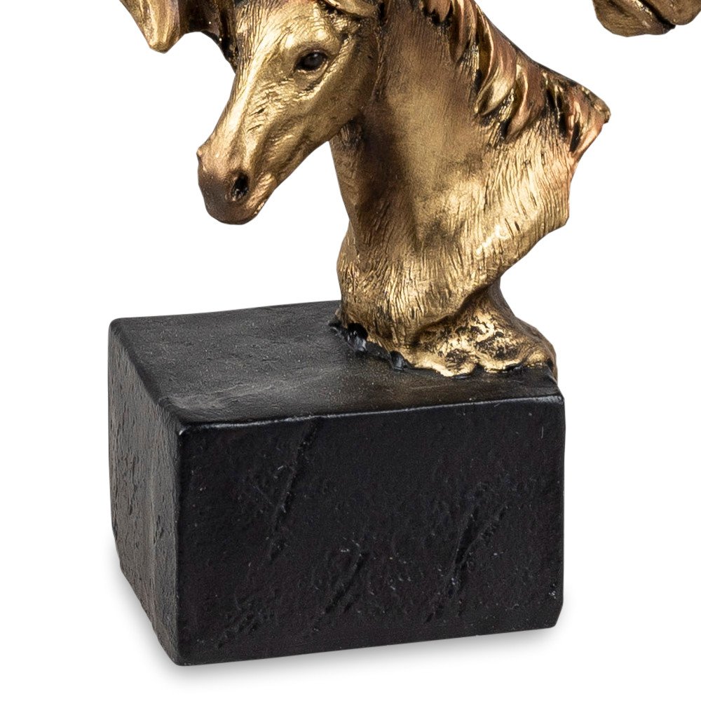 Sockel Pferd 15 cm Antik-Gold 772299 formano