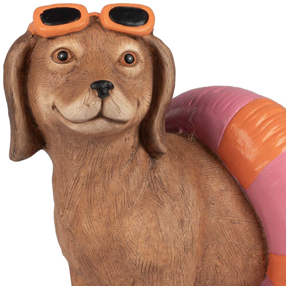 Detailansicht Dackel 45 cm handbemalt wetterfest 707093 formano