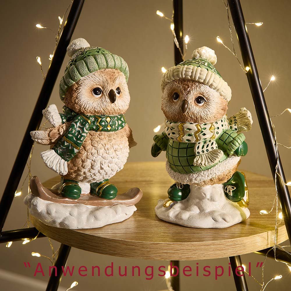 Eule creme-grün handbemalt Werbefoto 751263 formano