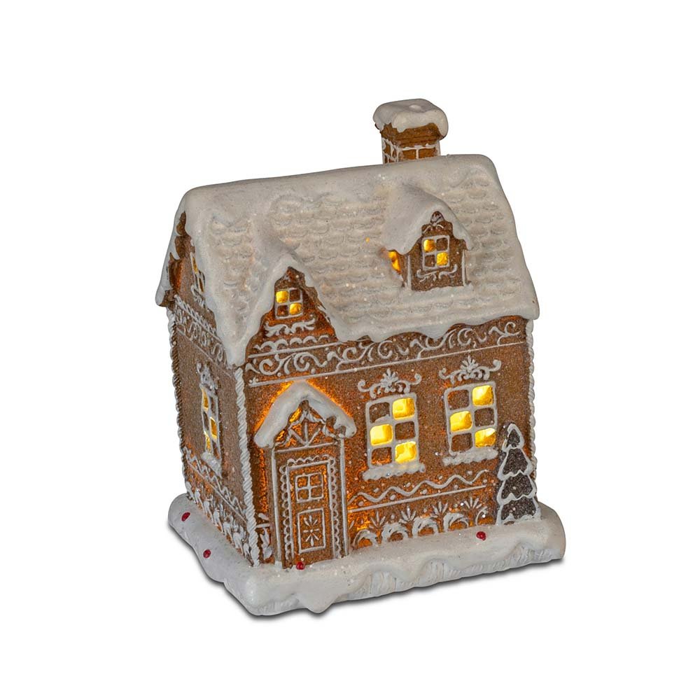Deko-Haus 15 cm mit LED-Licht 758507 formano