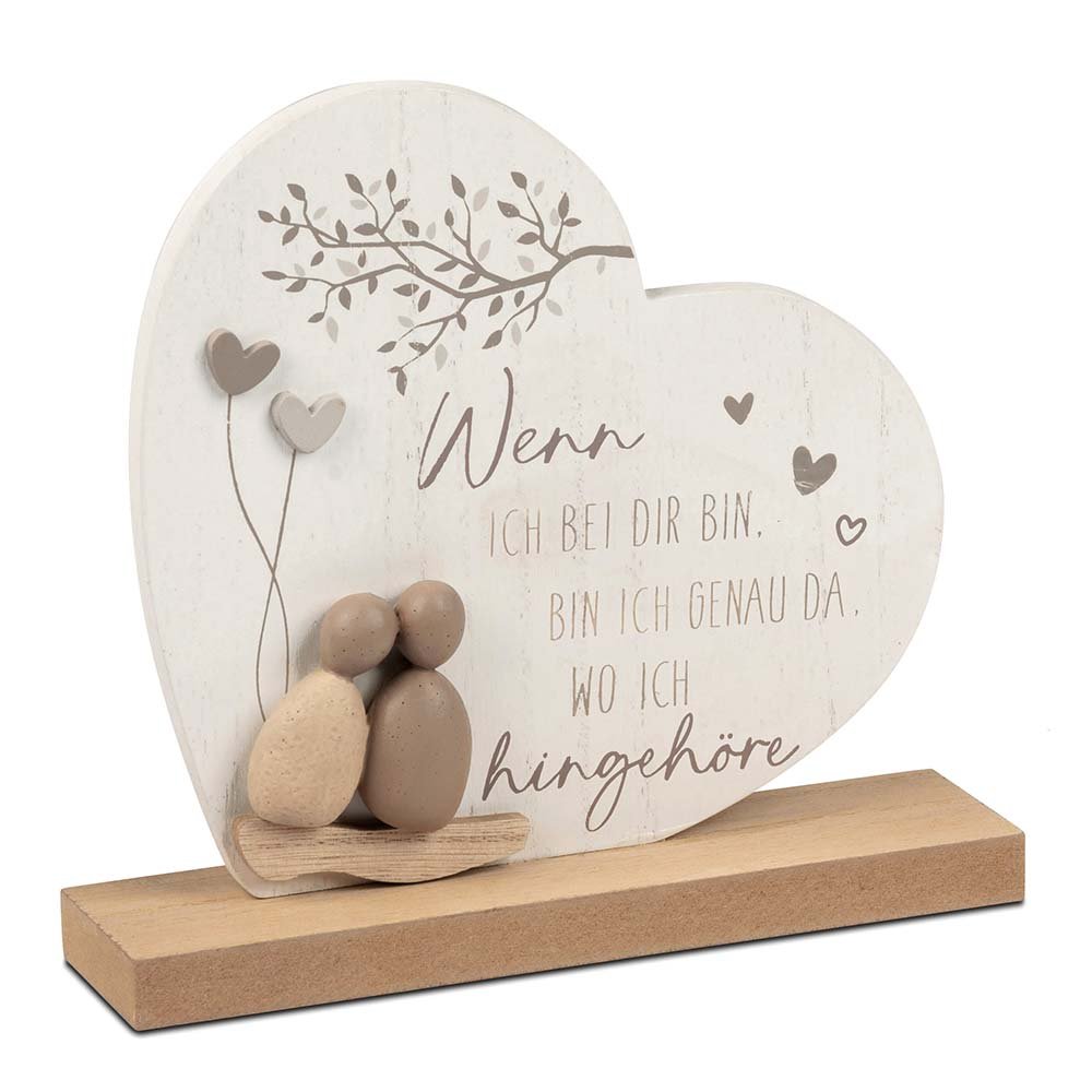 Haus + Hase 14 cm Holz Keramik 583857 Ostern formano
