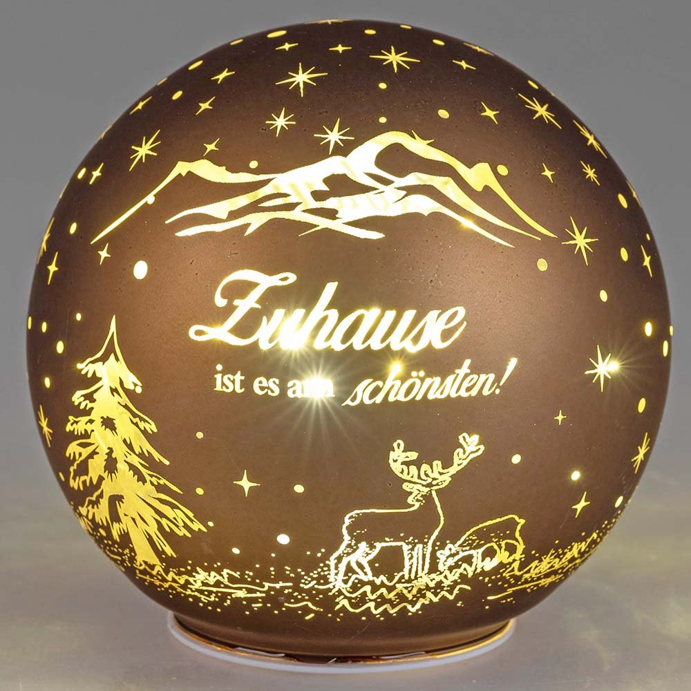 Deko-Kugel 15 cm Zuhause ist es Led-Llicht 896582 formano