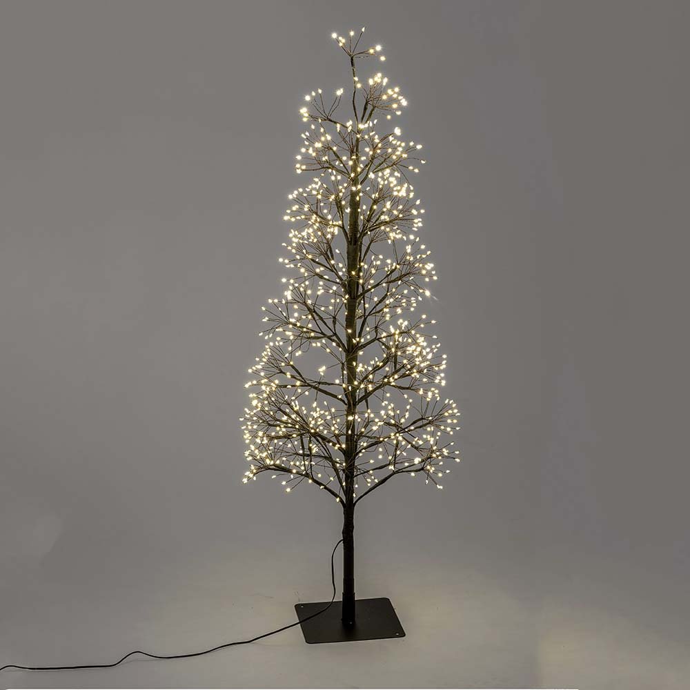 Deko-Tanne 60 cm weiss 360 LED 635556 formano