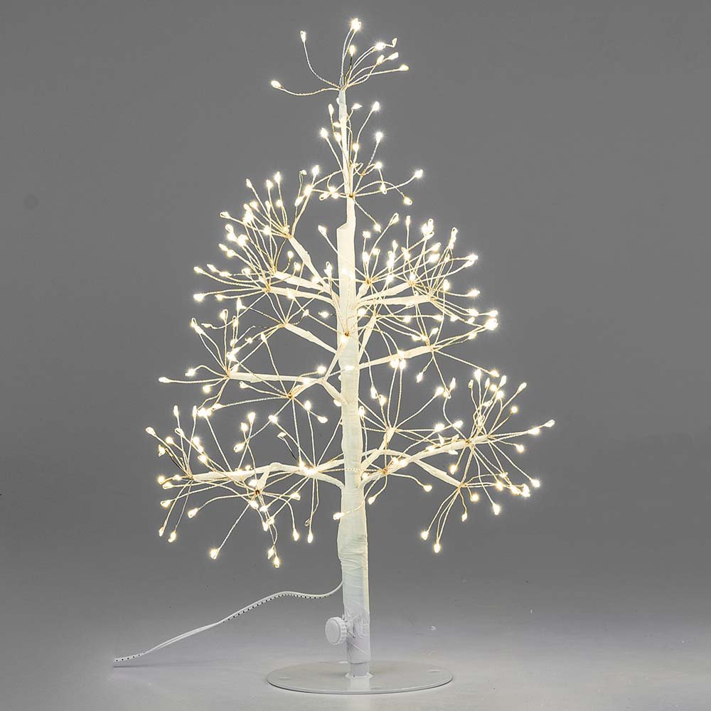 Deko-Tanne 45 cm weiss 240 LED 635532 formano