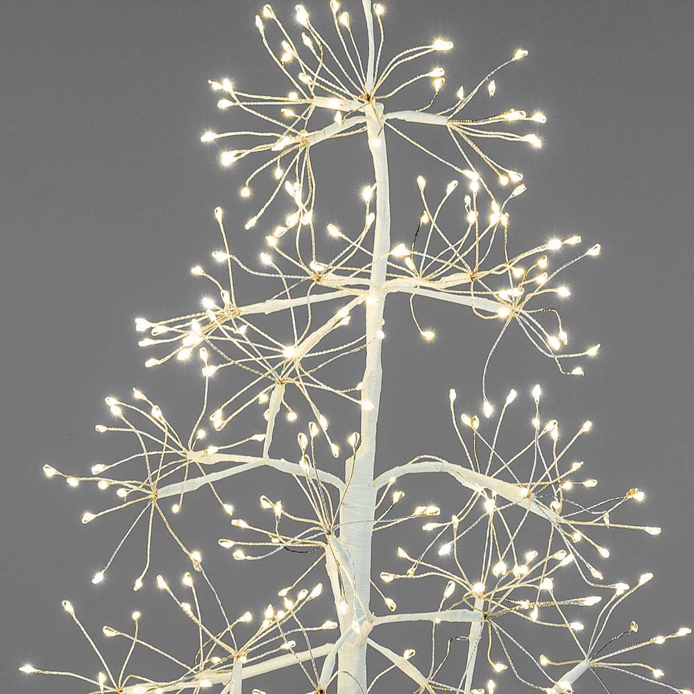 Detailansicht Deko-Tanne 60 cm weiss 360 LED 635556 formano