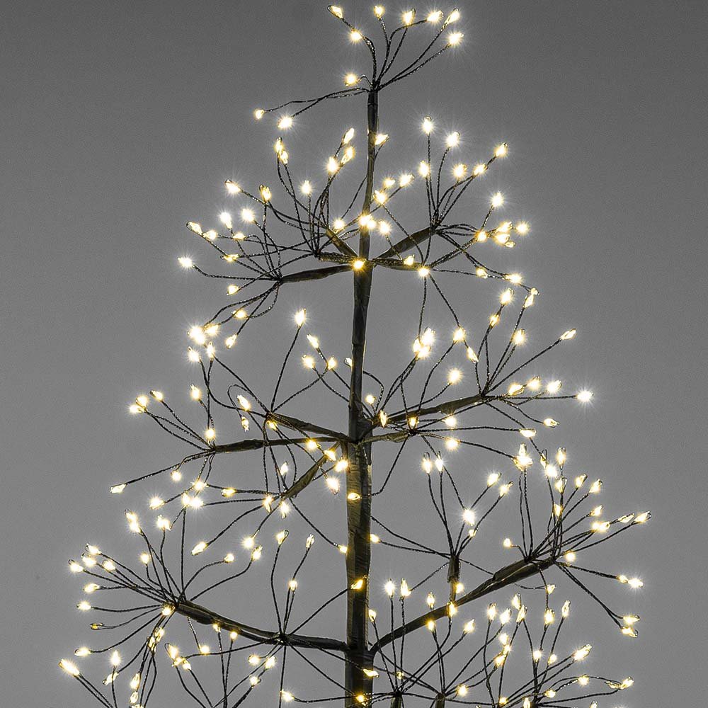 Detailansicht Deko-Tanne 60 cm schwarz 360 LED 635747 formano