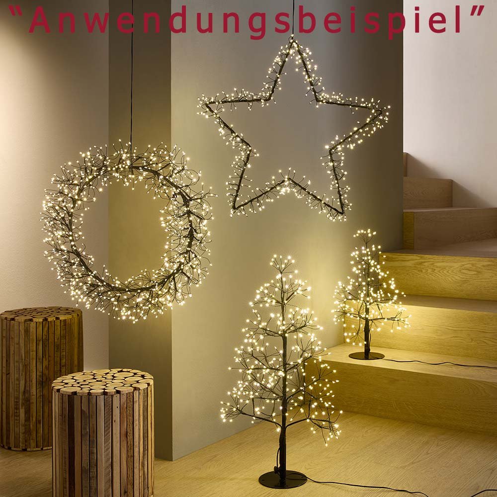 Deko-Tanne 60 cm schwarz 360 LED Werbefoto 635747 formano