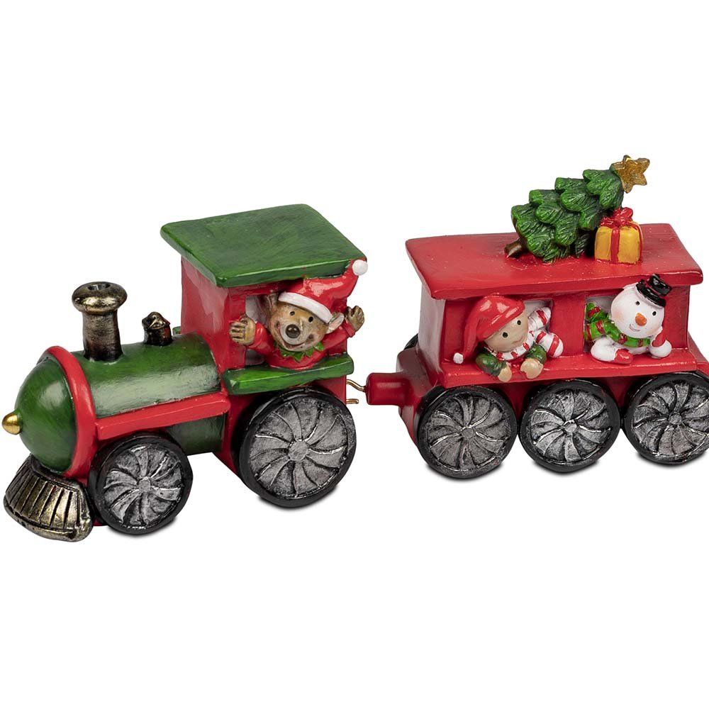 Eisenbahn mit Figuren vorne 30 cm Nostalgie 751331 formano