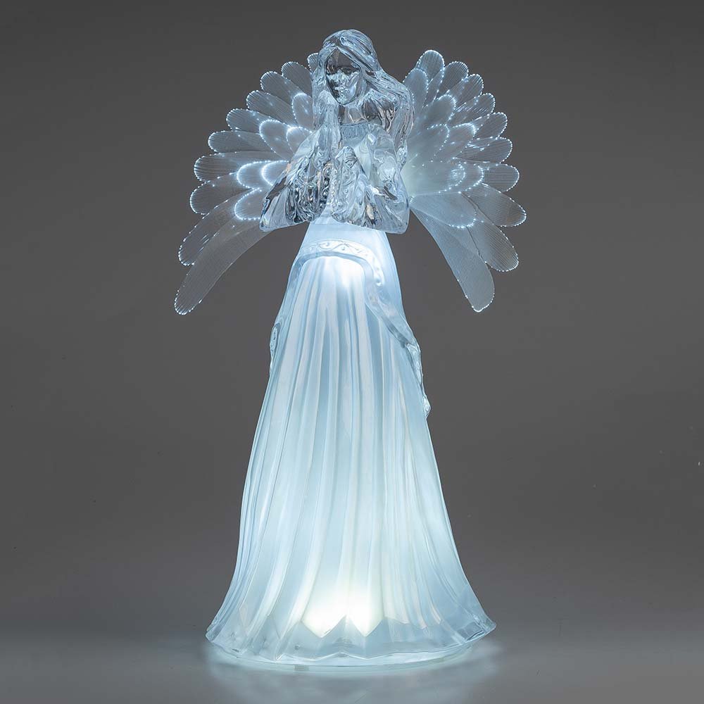 Engel betend 50 cm aus Acryl+Fiberglas mit LED-Licht 506085 formano