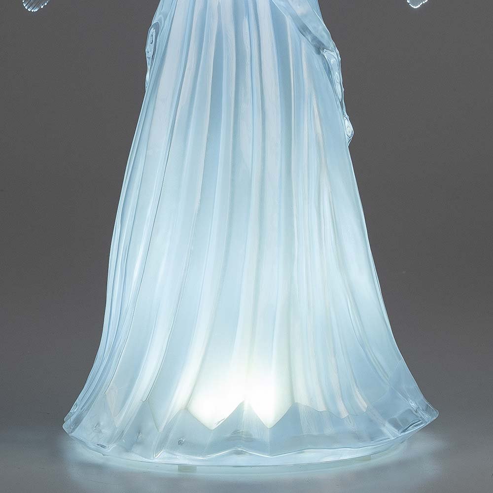 Engel betend 50 cm Kleid Acryl+Fiberglas mit LED-Licht 506085 formano