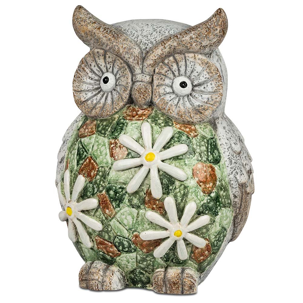 Eule 31 cm Mosaik-Blume 742223 formano