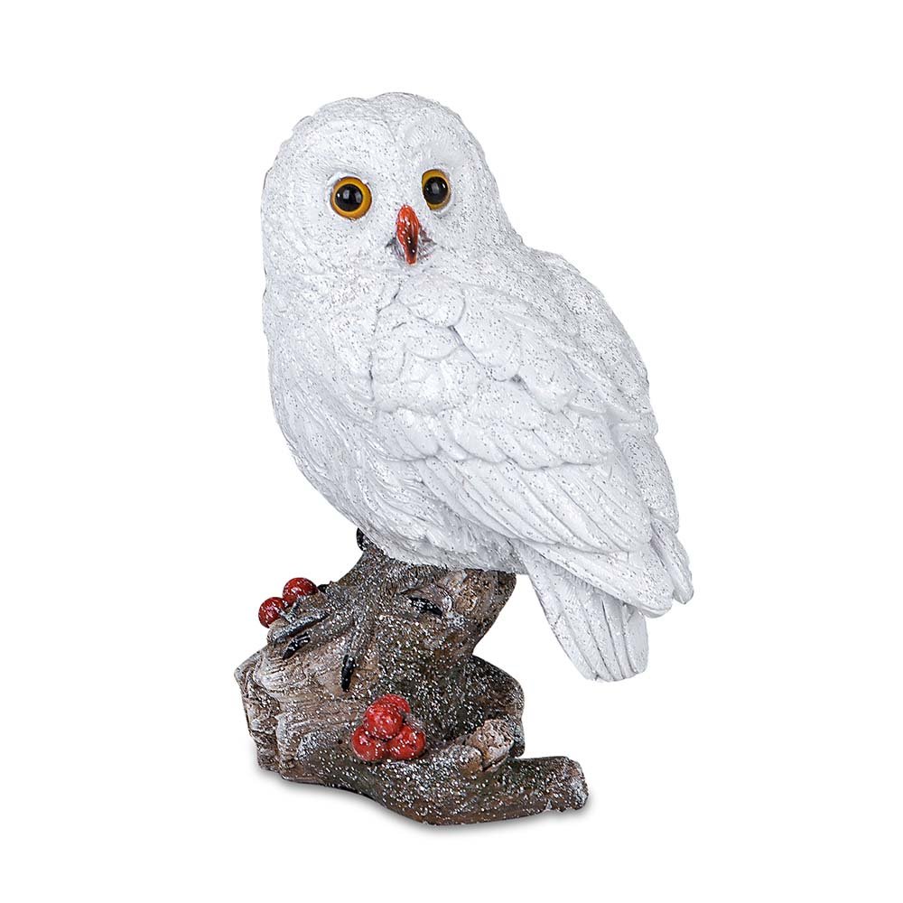 Eule weiß 18 cm Winterzeit 721044 formano