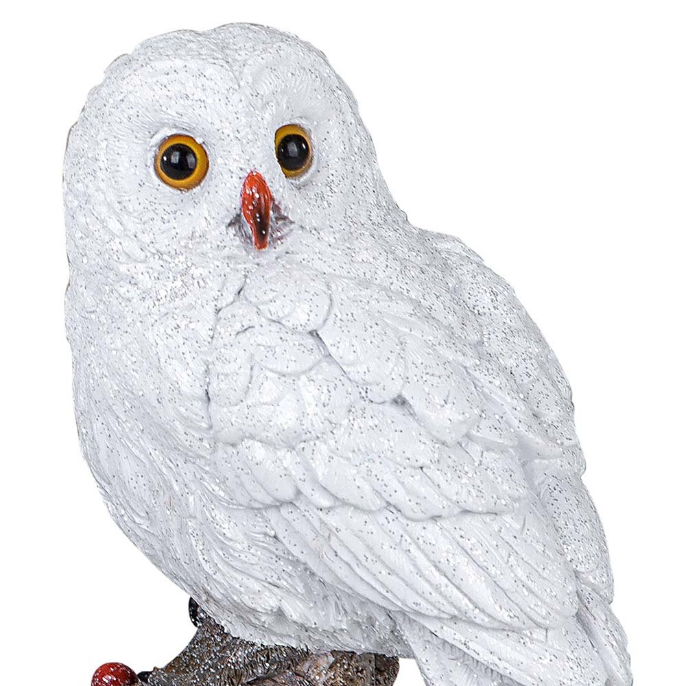 Eule weiß 18 cm Kopf Winterzeit 721044 formano