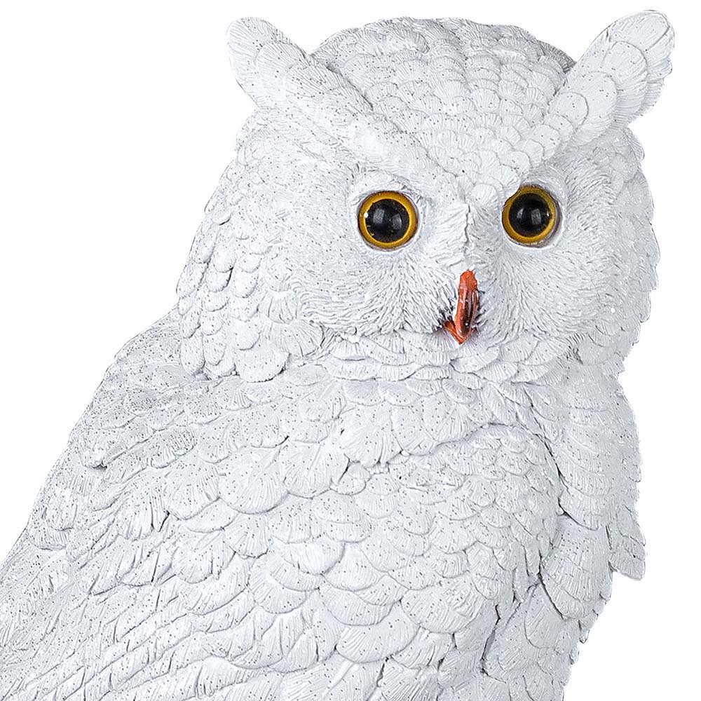 Eule weiß 31 cm Kopf Winterzeit 721105 formano