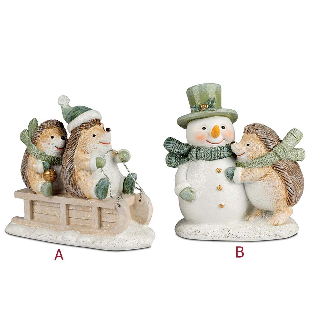 Figurenpaar Winterzeit handbemalt 752567 formano